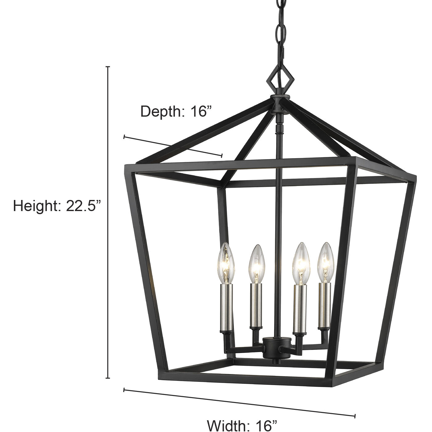Corona 4 Light 16 inch Vintage Gold Pendant Ceiling Light